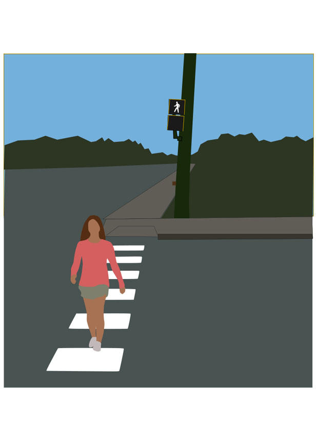 Image pedestrian crossing