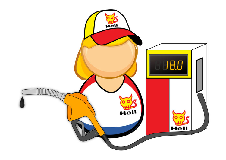 Image petrol station employee