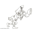Coloring page pirate