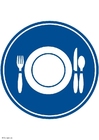 Images plate and cutlery