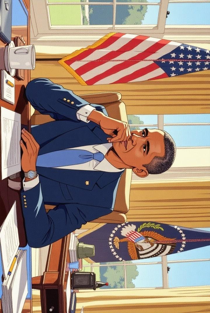 President Obama in the Oval Office