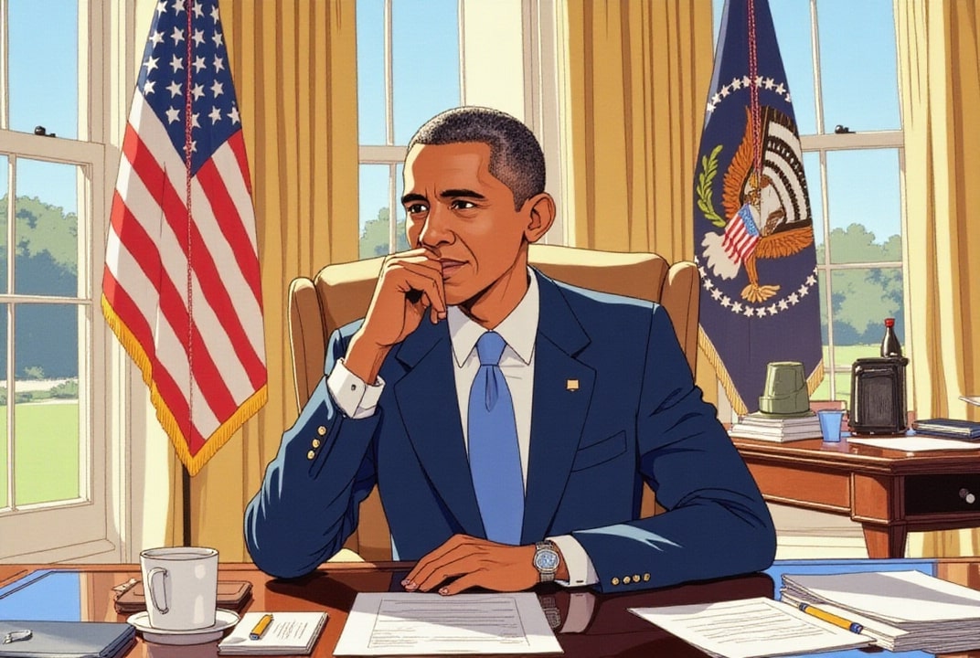 President Obama in the Oval Office