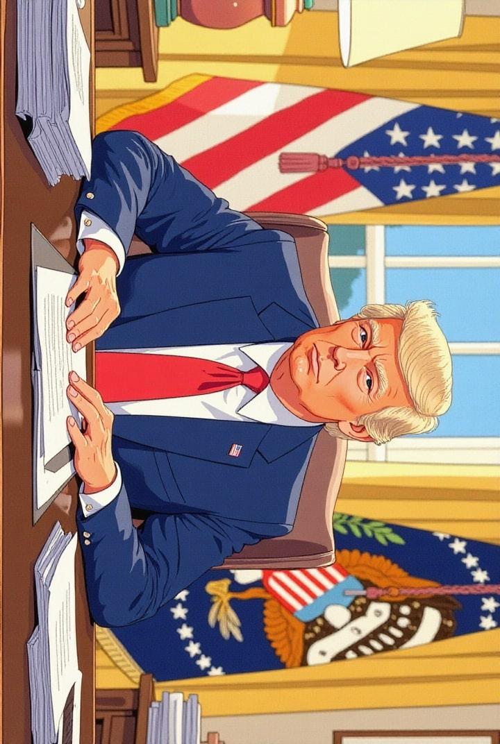 President Trump in the Oval Office