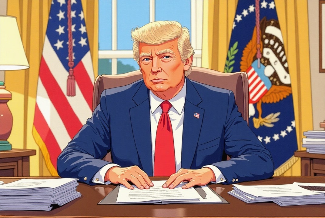 President Trump in the Oval Office
