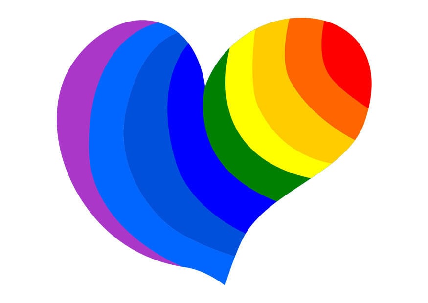 Image rainbow heart