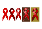 Images red ribbon World AIDS Day