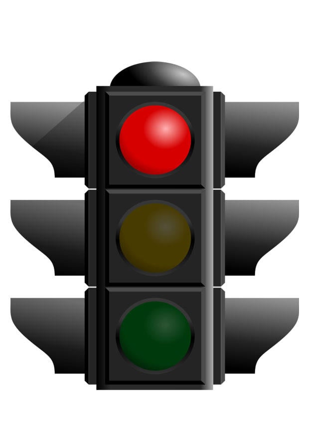 Image red traffic light