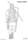 Coloring page Roman soldier