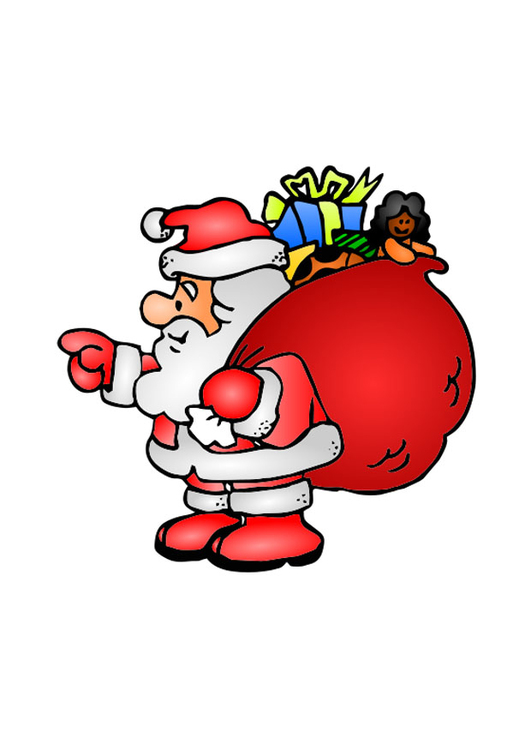 Image Santa Claus with toys
