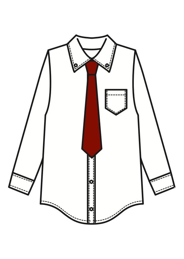 Image shirt with tie