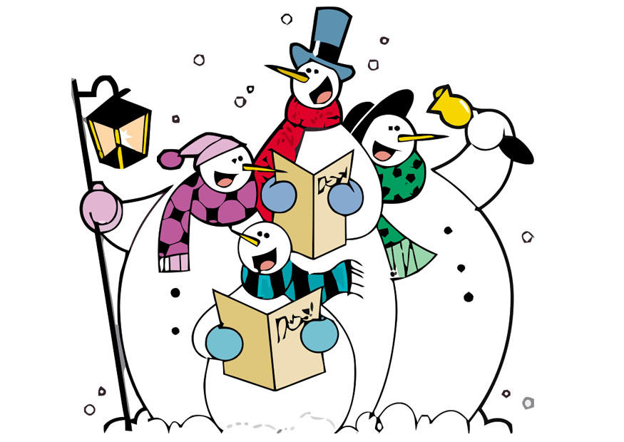 Image singing snowmen