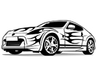 Coloring page sports car