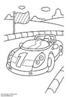 Coloring page sports car