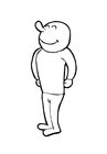 Coloring page stand up