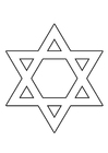 Coloring page Star of David