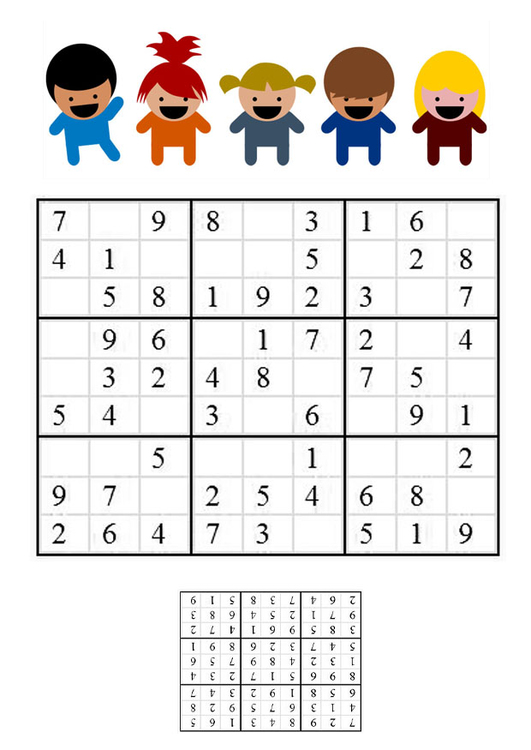 Image sudoku - children