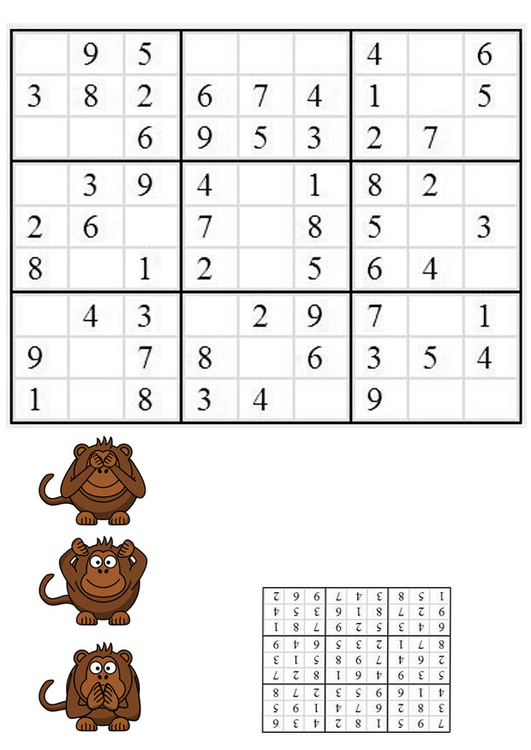 Image sudoku - monkeys