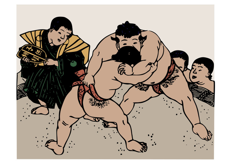 Image sumo wrestling