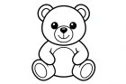 Coloring page teddy bear