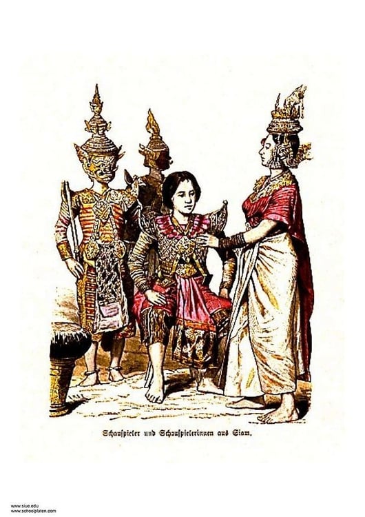 Image Thai dancers 19th century