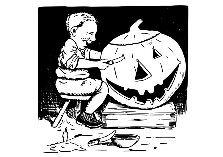 Image to cut pumpkin