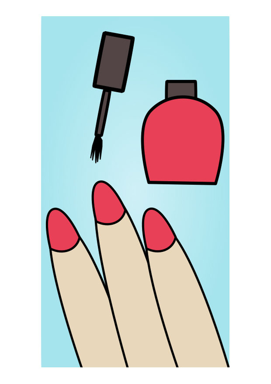 Image to polish one's nails