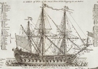 triple mast sailing warship