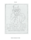 Coloring page Uncle Sam