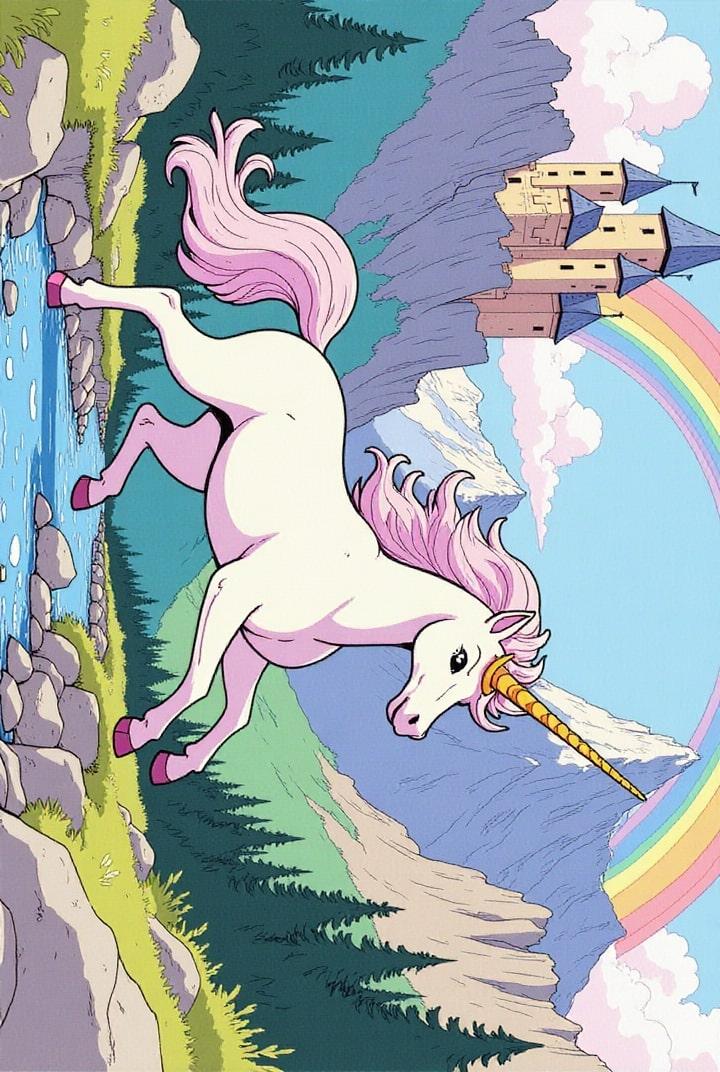 unicorn at castle