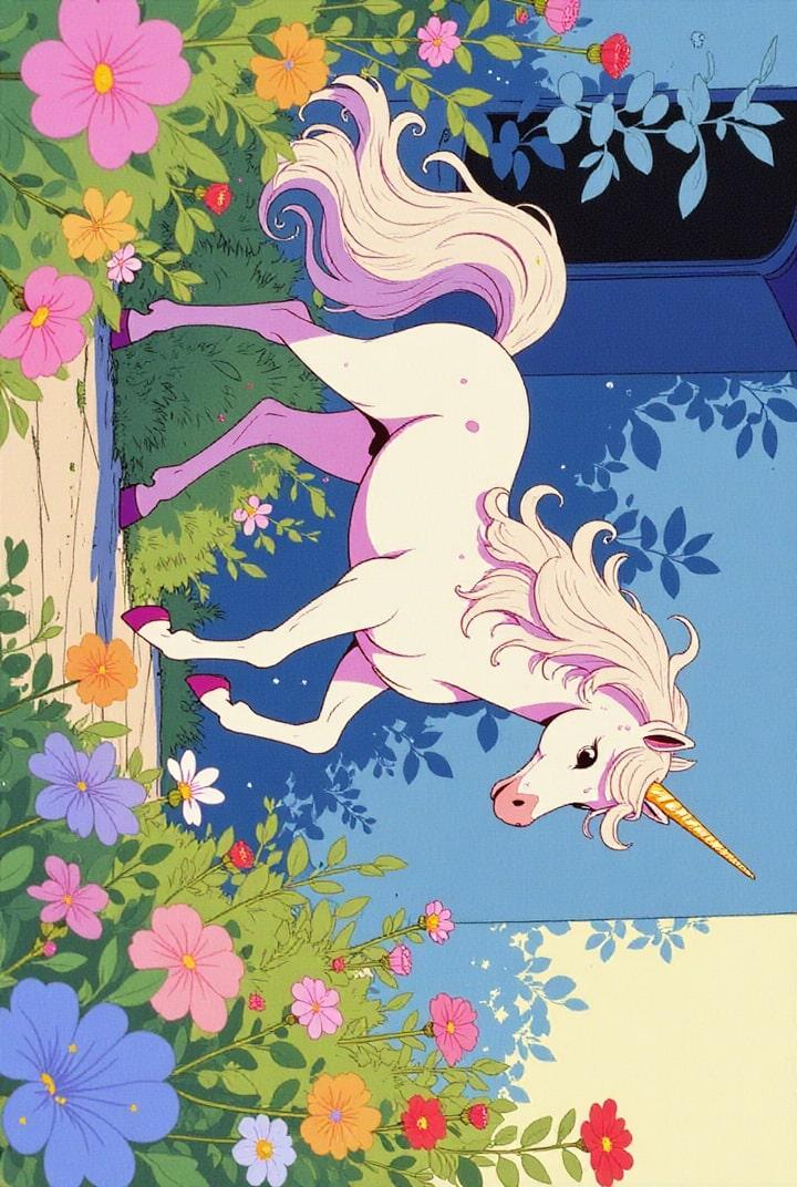 unicorn in the forest