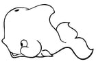 Coloring page whale