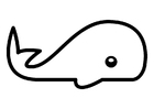 Coloring page whale