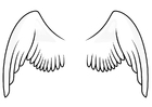 Coloring page wings