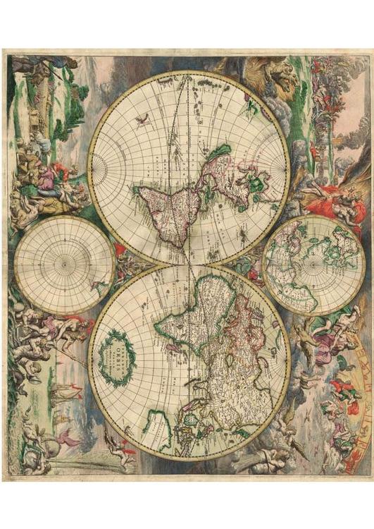 World map 1689