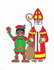 Images Zwarte Piet and St. Nicholas
