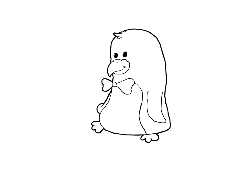 Coloring Page pinguin - Free printables - Img 13771