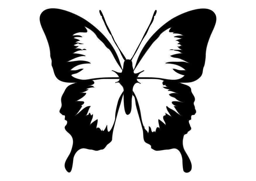 Coloring page butterfly
