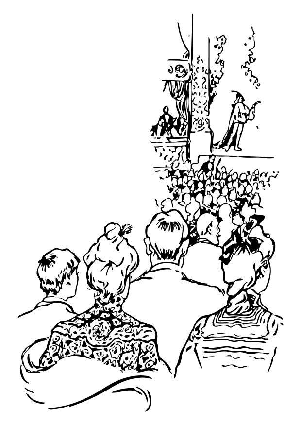 theater Coloring page theater