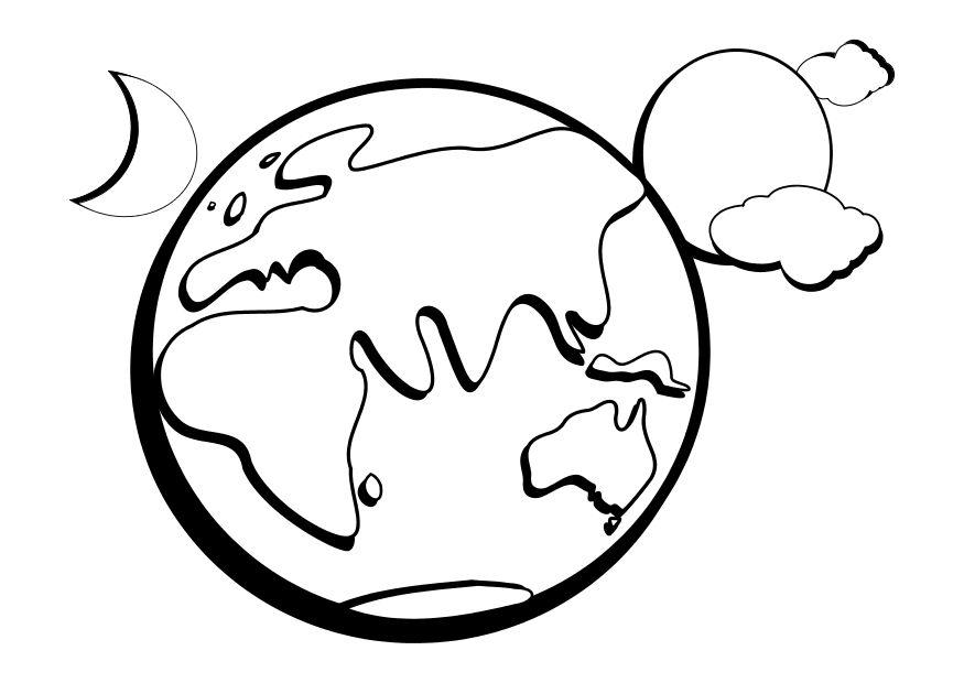 earth Coloring page earth