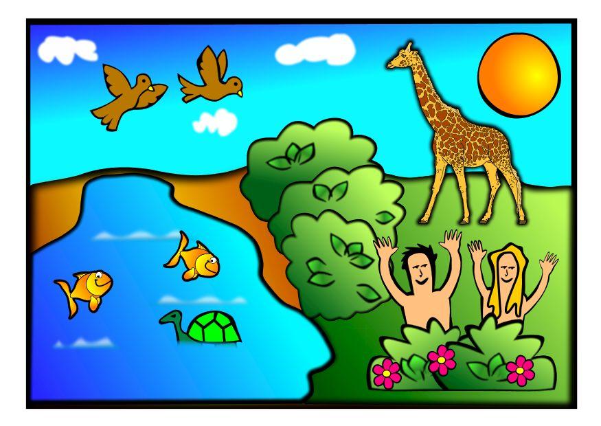 Craft adam and eve scene 1