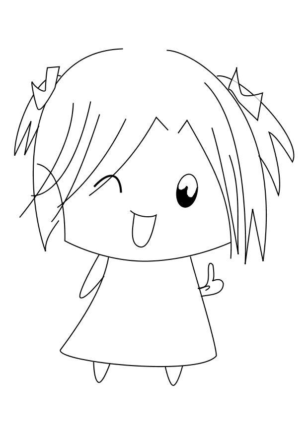 girl Coloring page girl