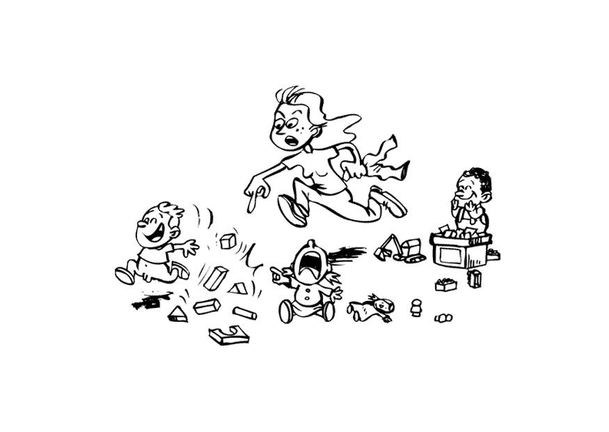 child care Coloring page child care