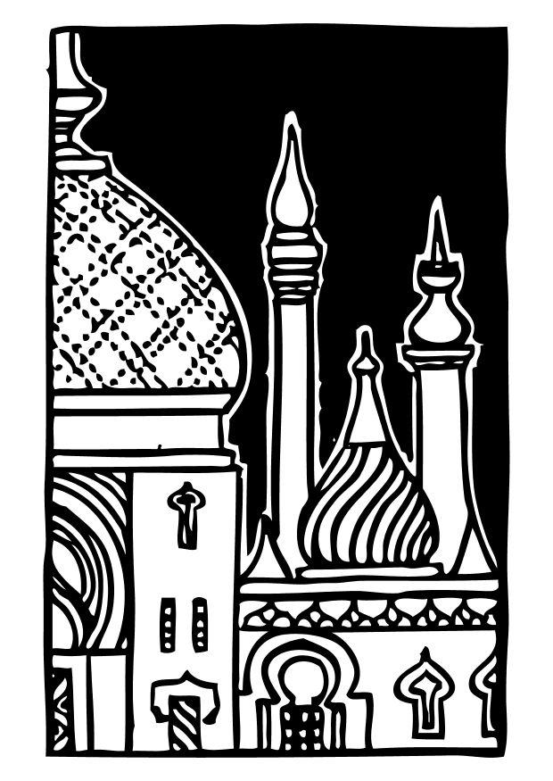 minaret Coloring page minaret