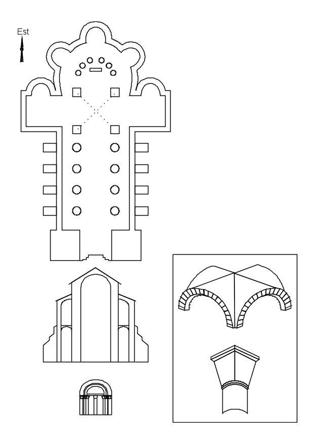 Coloring page roman church
