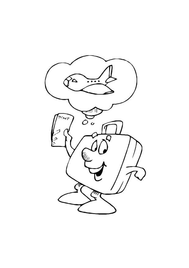 vacation Coloring page vacation