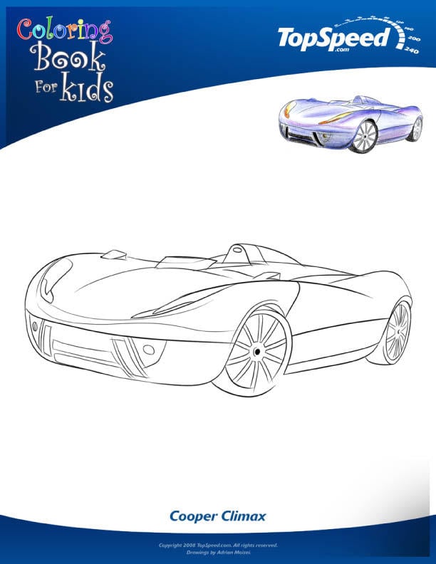 Coloring page detroit auto show-11