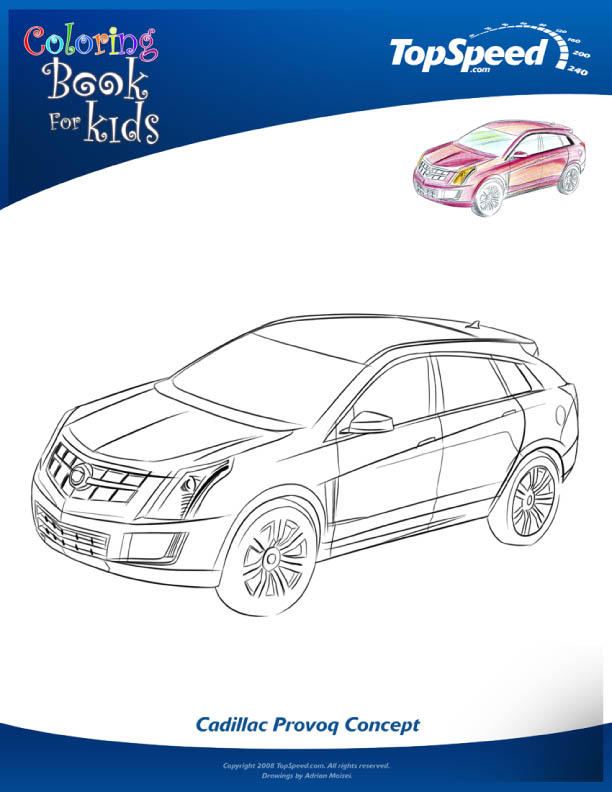 Coloring page detroit auto show-9