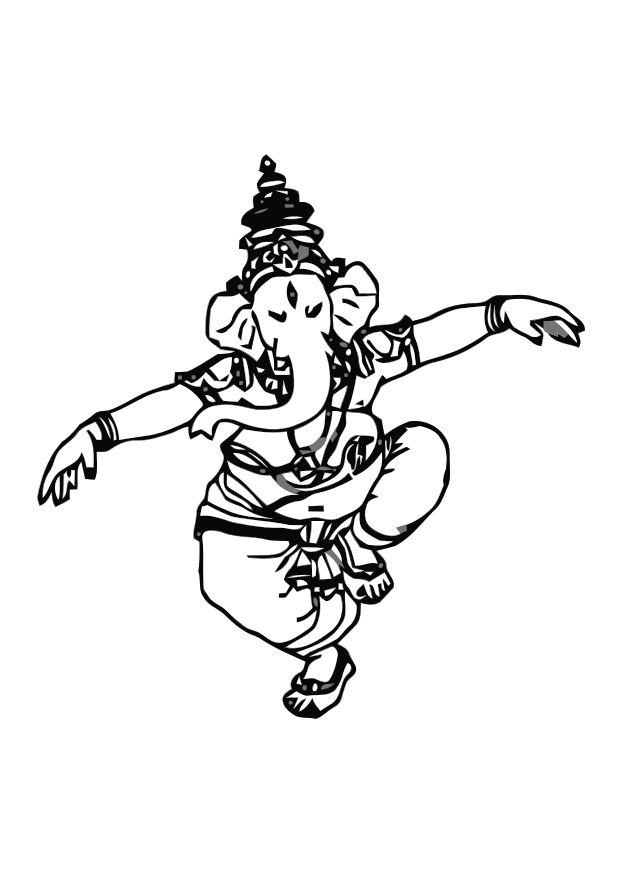 ganesh Coloring page ganesh