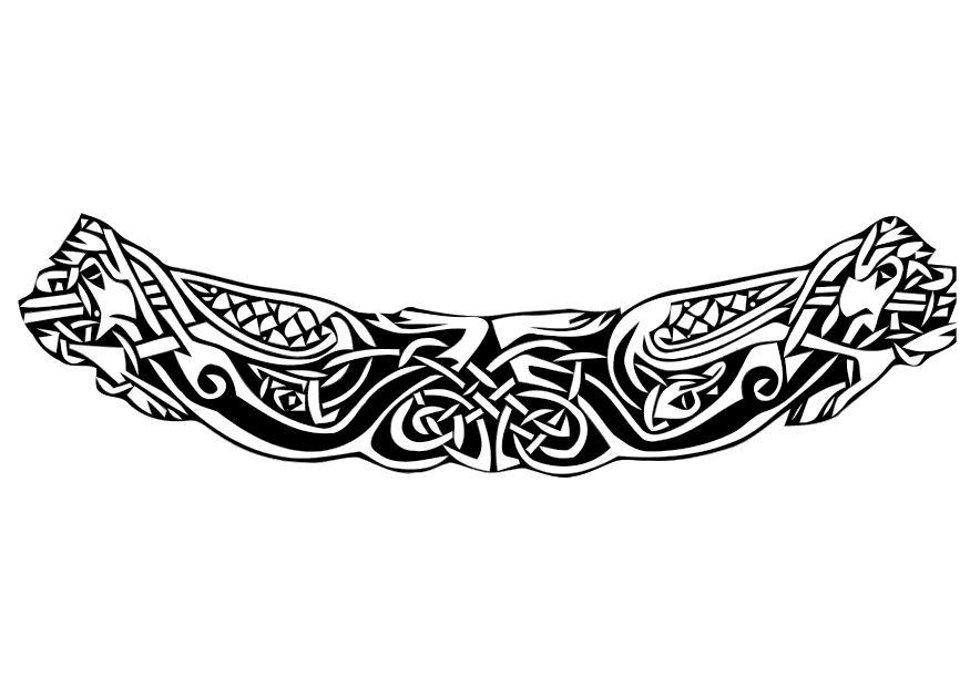 Coloring page celtic motief