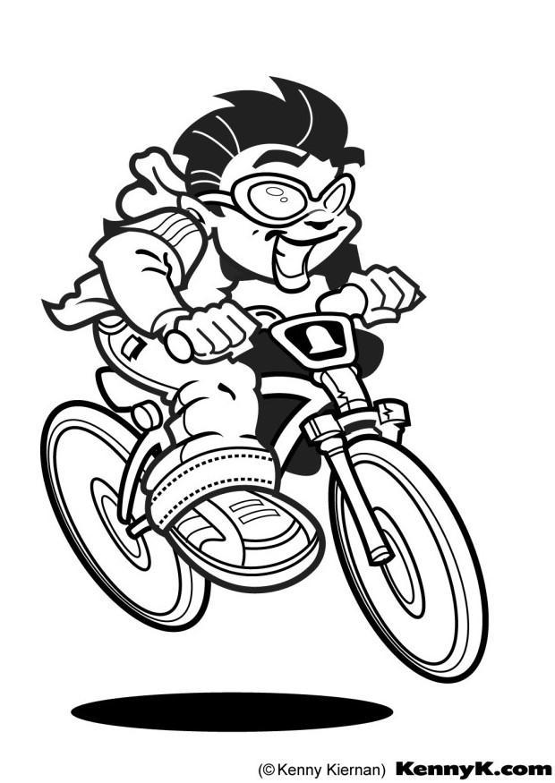cyclist Coloring page cyclist